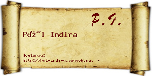 Pál Indira névjegykártya